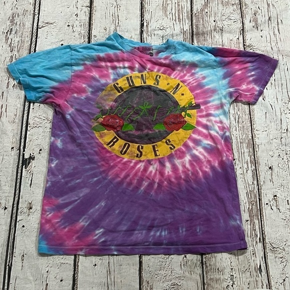 Guns N' Roses Music Rock n' Roll Crewneck Tie - Dye Tee Top Shirt - Picture 1 of 10